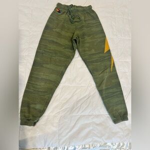 Aviator Nation Camo with Bolt Sweatpants Size XS